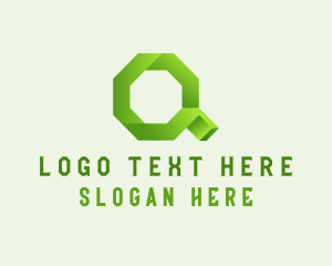Application - Octagon Digital Letter Q logo design
