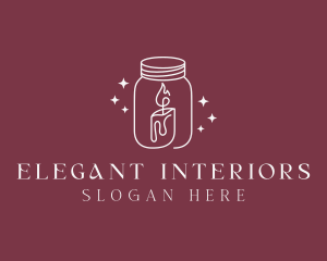 Decor Candle Jar logo design