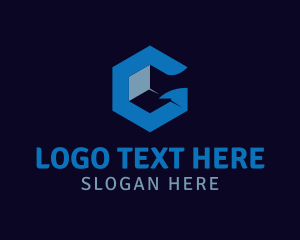 App - Modern Tech Cube Letter G logo design