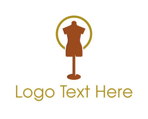 Sew - Tailor Fashion Mannequin logo design