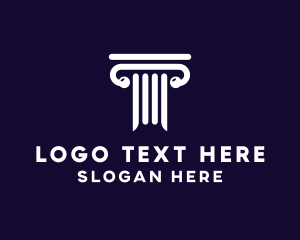 Law - Greek Pillar Financial logo design