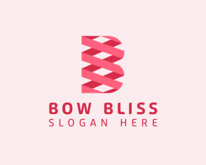 Generic Ribbon Bow Letter B logo design