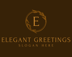 Classic Gold Wreath logo design