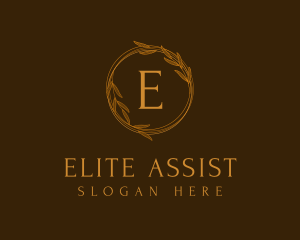 Classic Gold Wreath logo design