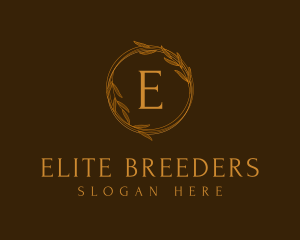 Classic Gold Wreath logo design