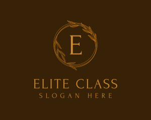 Classic Gold Wreath logo design