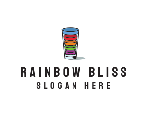 Glass Drink Vitamins logo design