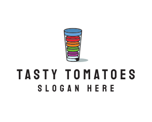 Glass Drink Vitamins logo design