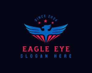 Patriotic American Eagle  logo design