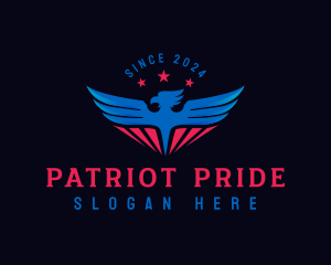 Patriotic American Eagle  logo design