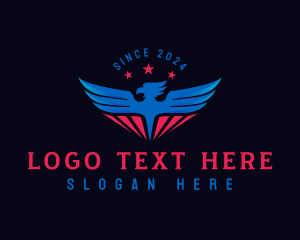 Ngo - Patriotic American Eagle logo design