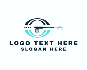 Clean - Pressure Washer Cleaning logo design