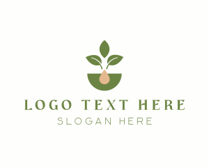 Seedling - Organic Plant Crop Gardening logo design