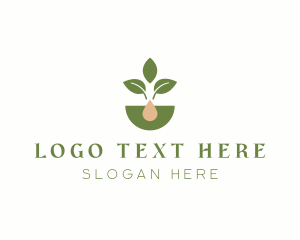 Organic - Organic Plant Crop Gardening logo design
