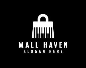 Piano Shopping Bag logo design