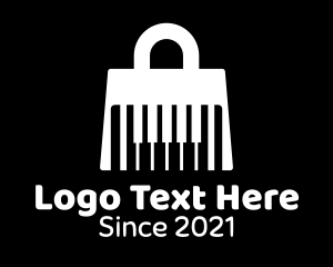 Shop - Piano Shopping Bag logo design