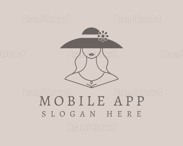 Fashion Hat Lady Logo