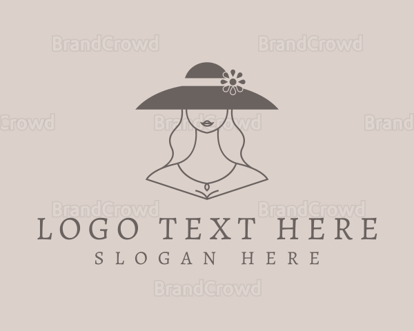 Fashion Hat Lady Logo