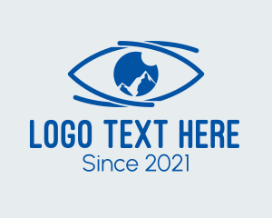 Contact Lens - Mountain Eye Care logo design