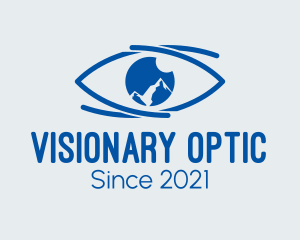 Optic - Mountain Eye Care logo design