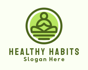 Wellness Meditation Yoga logo design