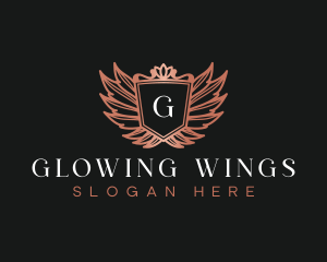 Wings Crest Premium logo design