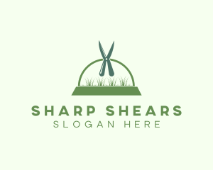 Shears - Garden Grass Shears logo design