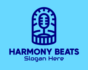 Concert - Blue Microphone Podcast logo design