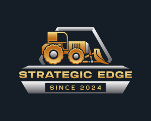Digger - Bulldozer Industrial Construction logo design