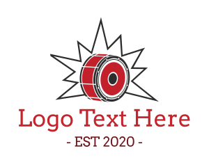 Song - Loud Drum Instrument logo design