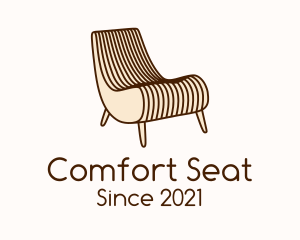 Wooden Patio Chair logo design