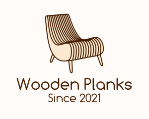 Wooden Patio Chair logo design