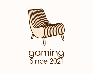 Seat - Wooden Patio Chair logo design