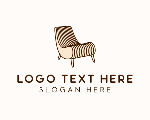 Patio - Wooden Patio Chair logo design