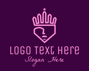 Facial Care - Minimalist Princess Crown logo design