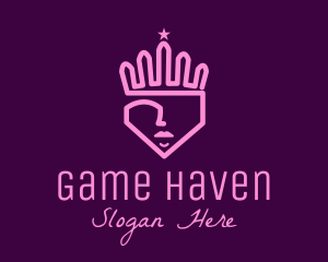 Pageantry - Minimalist Princess Crown logo design