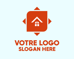 Orange - Orange House Arrow logo design