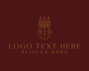 Coronet - Abstract Geometric Crown logo design