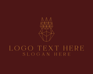 Jewelry Shop - Abstract Geometric Crown logo design