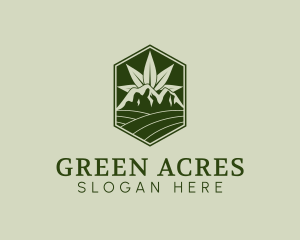 Agricultural Marijuana Farm logo design