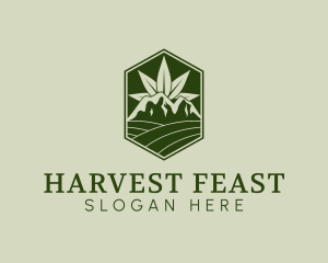 Agricultural Marijuana Farm logo design