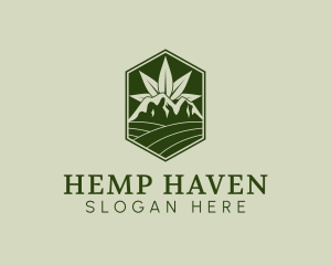 Agricultural Marijuana Farm logo design