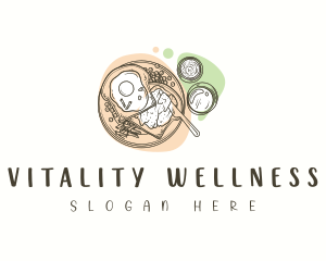 Healthy Breakfast Food logo design