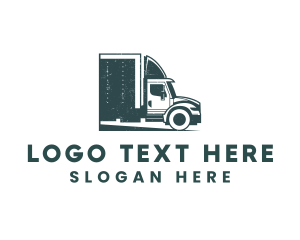 Automotive - Cargo Truck Logistics logo design