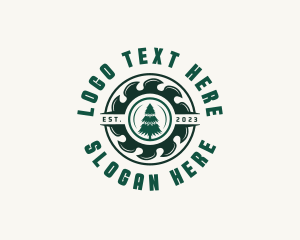 Carpentry - Saw Tree Cutter logo design