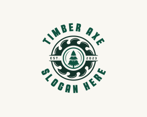 Saw Tree Cutter logo design