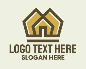 Residential - Golden Home Construction logo design