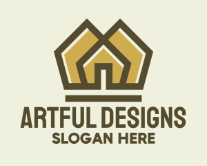 Golden Home Construction logo design