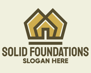 Village - Golden Home Construction logo design