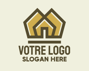 Space - Golden Home Construction logo design